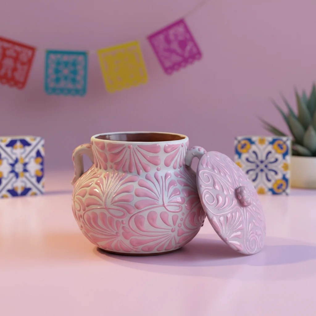 Talavera  Pink Frijolera - Image 2